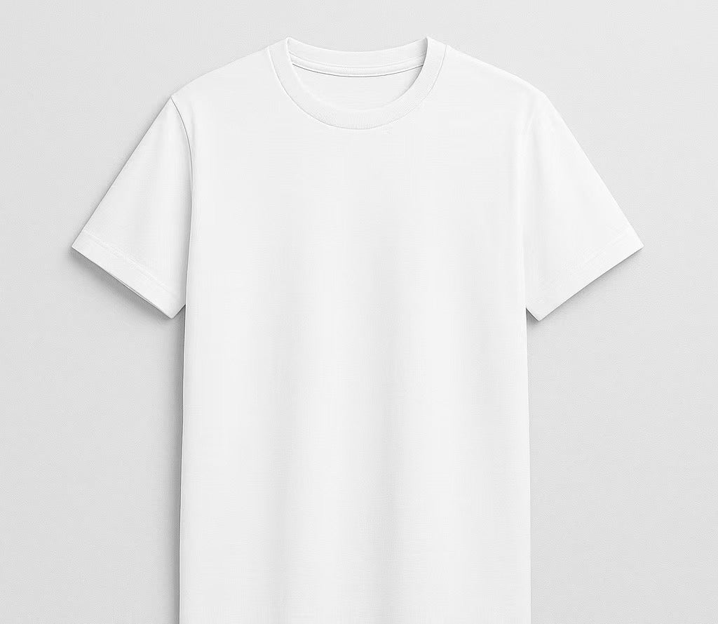 Custom Embroidered Basic T-Shirt (Black &amp; White)