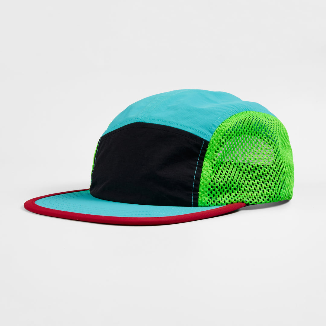 Blank  5 Panel Nylon Mesh Camper Hat- 5209(Recycled)