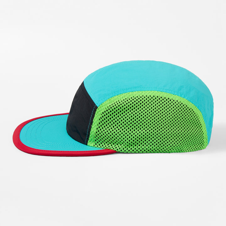 Blank  5 Panel Nylon Mesh Camper Hat- 5209(Recycled)