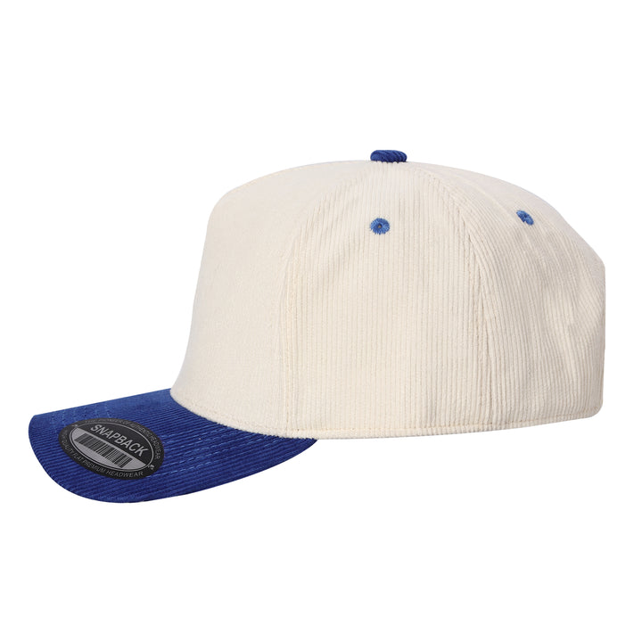 Custom Embroidered Two-Tone Corduroy Snapback