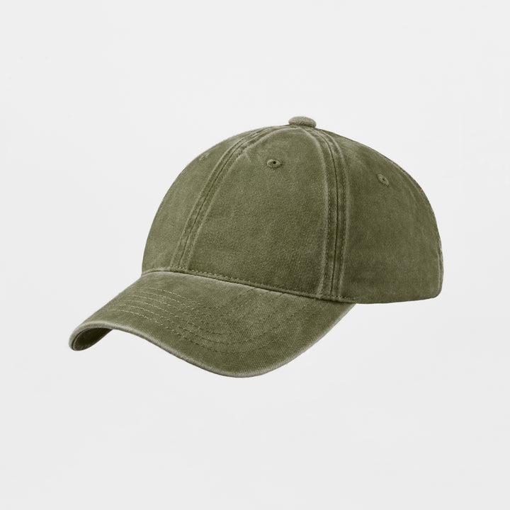 Blank 6 Panel Distressed Vintage Dad Hat  - 6123
