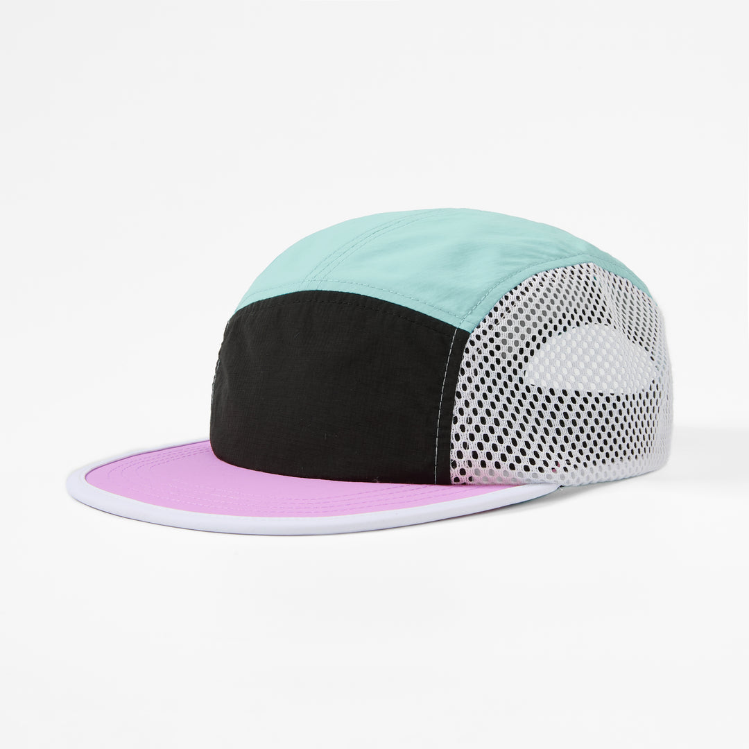 Blank  5 Panel Nylon Mesh Camper Hat- 5209(Recycled)