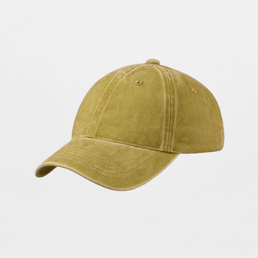 Blank 6 Panel Distressed Vintage Dad Hat  - 6123