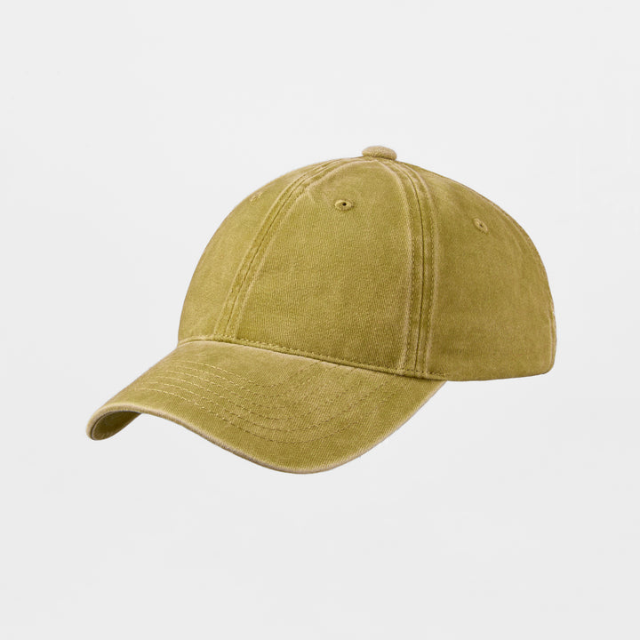 Blank 6 Panel Distressed Vintage Dad Hat  - 6123
