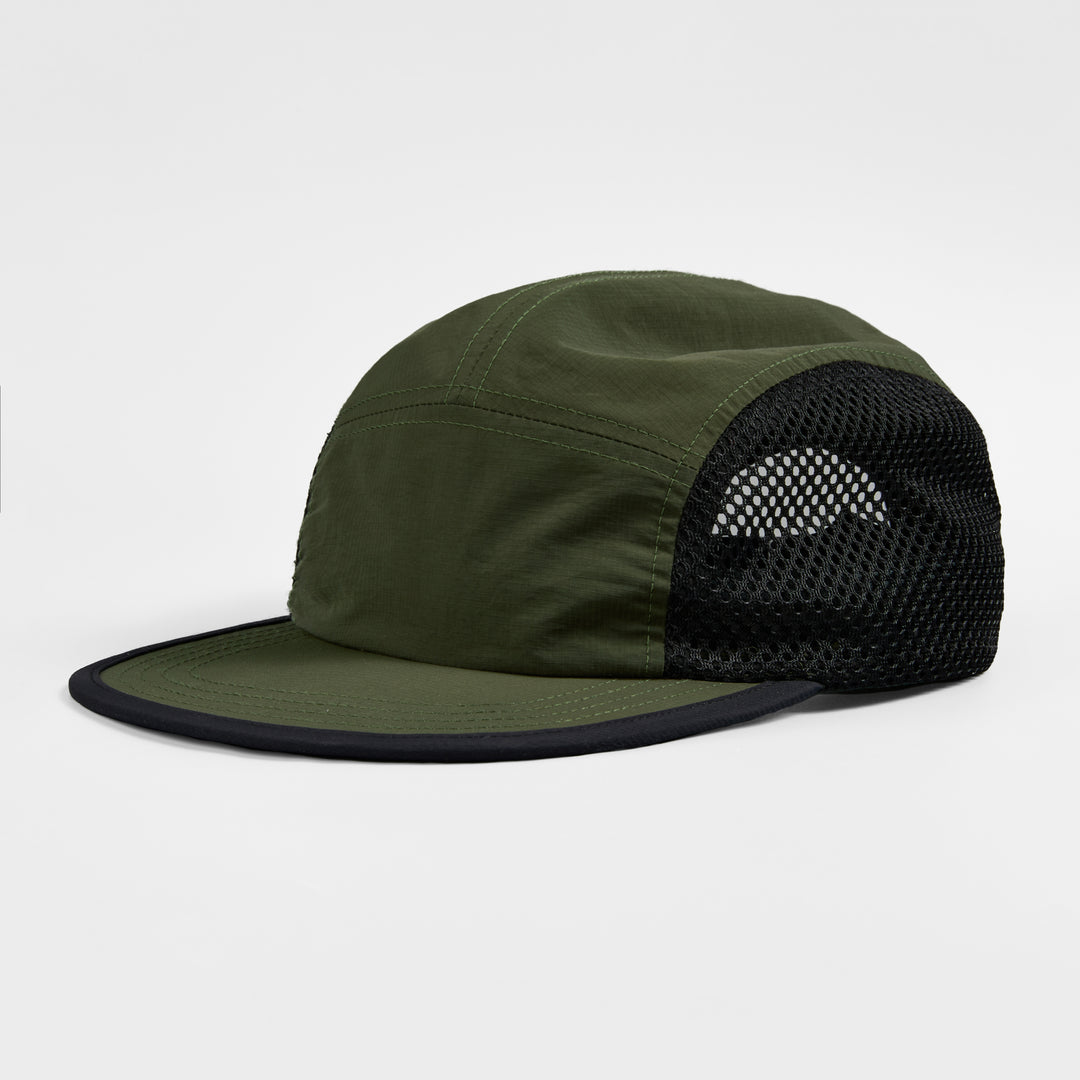Blank  5 Panel Nylon Mesh Camper Hat- 5209(Recycled)