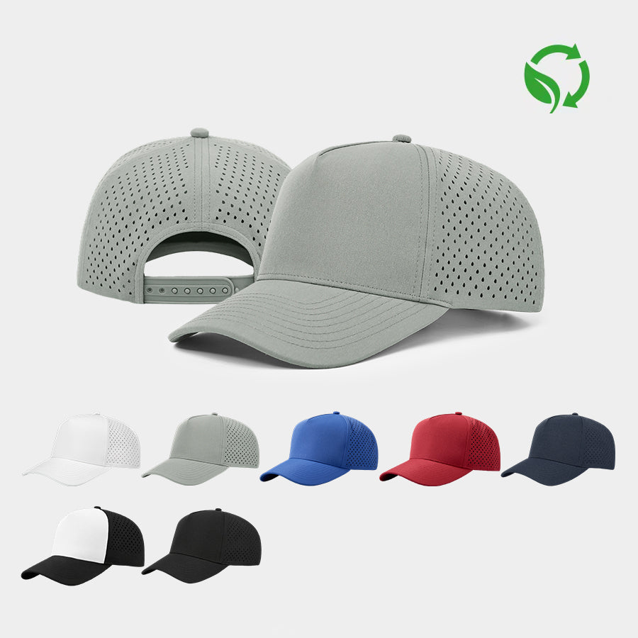 Blank Kids 5 Panel  Snapback Golf Hat - 5479 (Recycled)