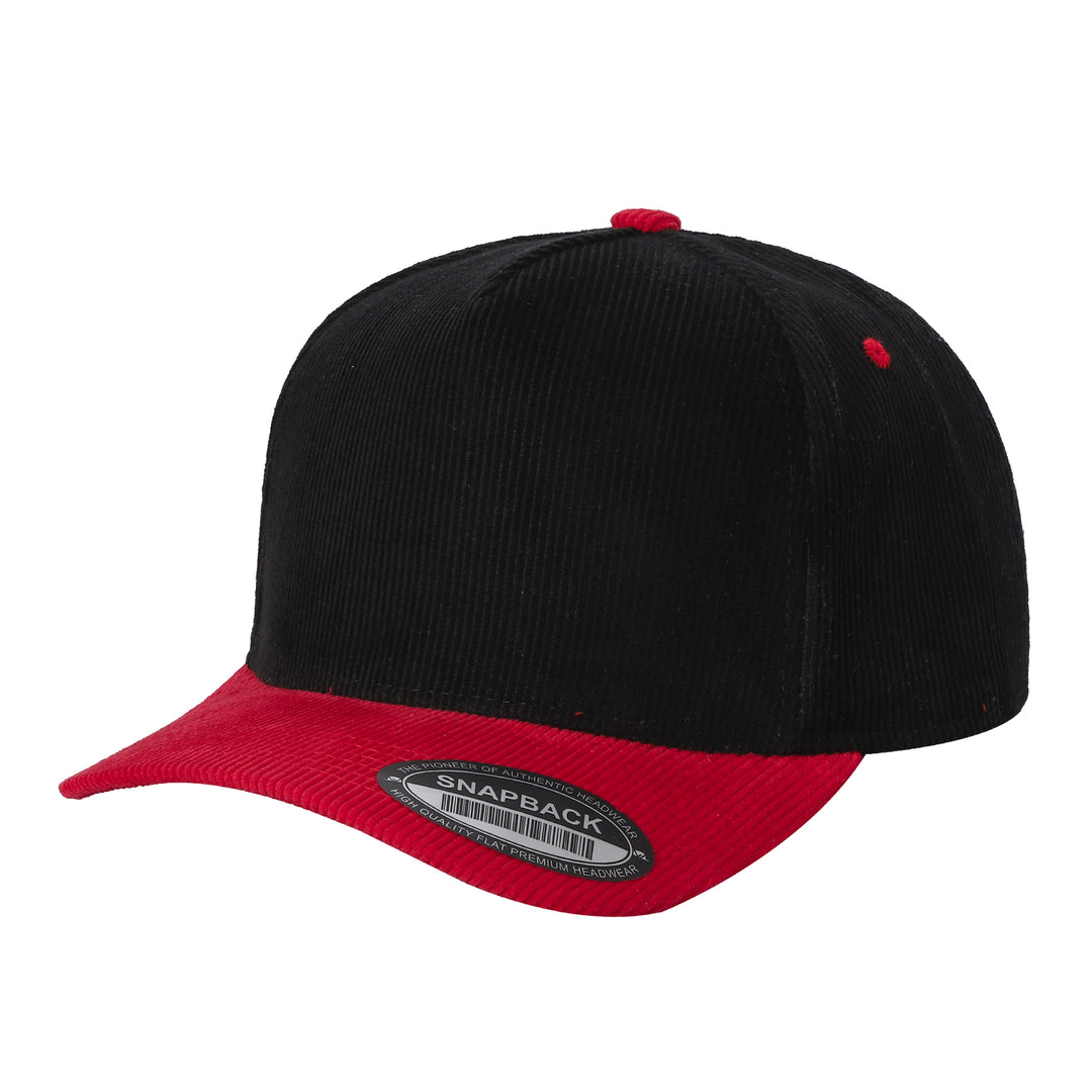 Custom Embroidered Two-Tone Corduroy Snapback