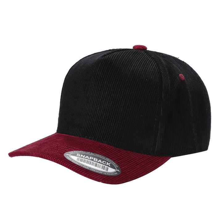 Custom Embroidered Two-Tone Corduroy Snapback