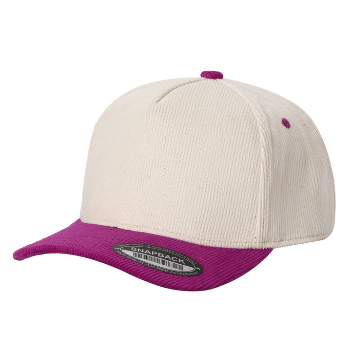 Custom Embroidered Two-Tone Corduroy Snapback