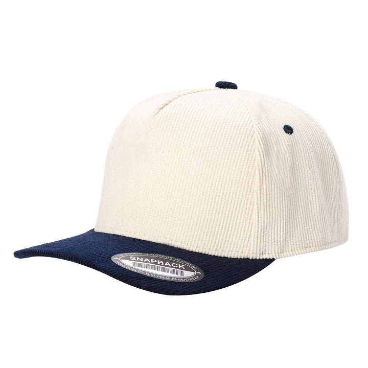 Custom Embroidered Two-Tone Corduroy Snapback