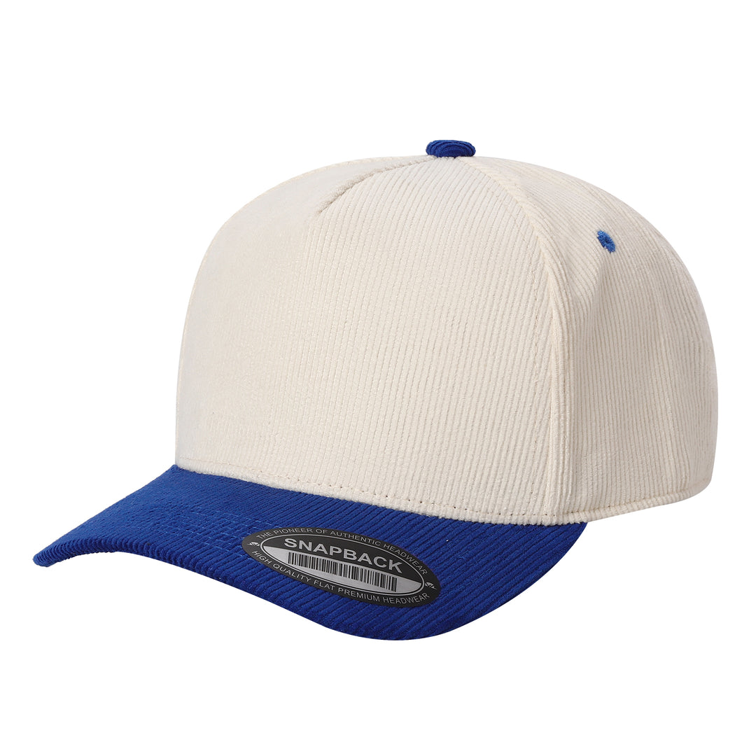 Custom Embroidered Two-Tone Corduroy Snapback